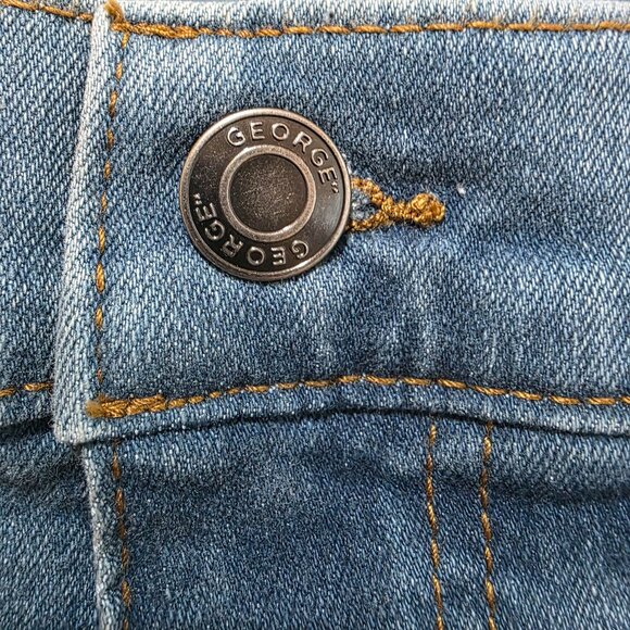 George Relaxed Fit Straight Leg Mens Jean Stretch Denim Size 40x32, 42x30 - Picture 5 of 10